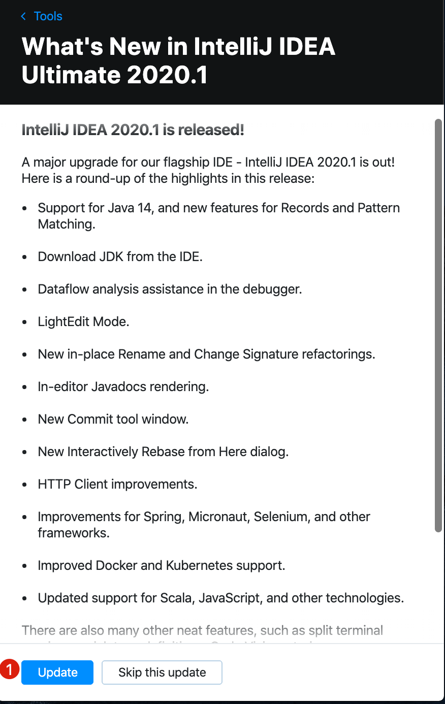 他来了！IDEA 2020.1 新版介绍！不过升级前请注意避坑！