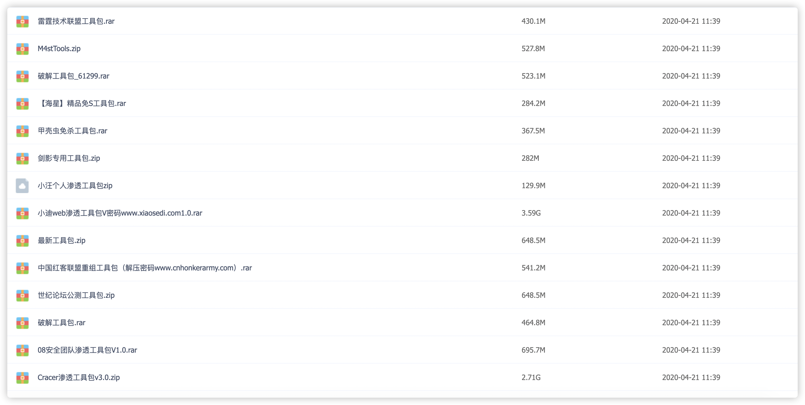 详细阅读:黑客工具包集合 黑客工具包集合