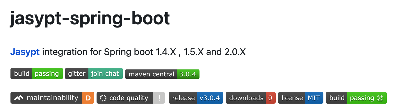 详细阅读:Spring Boot 庇护敏感设置装备摆设的 4 种办法,让你的系统不再裸奔。。。 Spring Boot 庇护敏感设置装备摆设的 4 种办法,让你的系统不再裸奔。。。