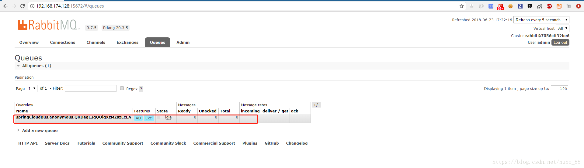 Spring Cloud Config + Spring Cloud Bus 实现配置文件动态刷新（版本 Finchley.RC1）
