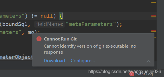 idea 中出现“Сannot Run Git Cannot identify version of git executable: no response”解决办法