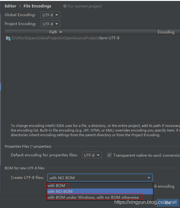 记一次手残操作之Intellij Idea Create UTF-8 Files with BOM