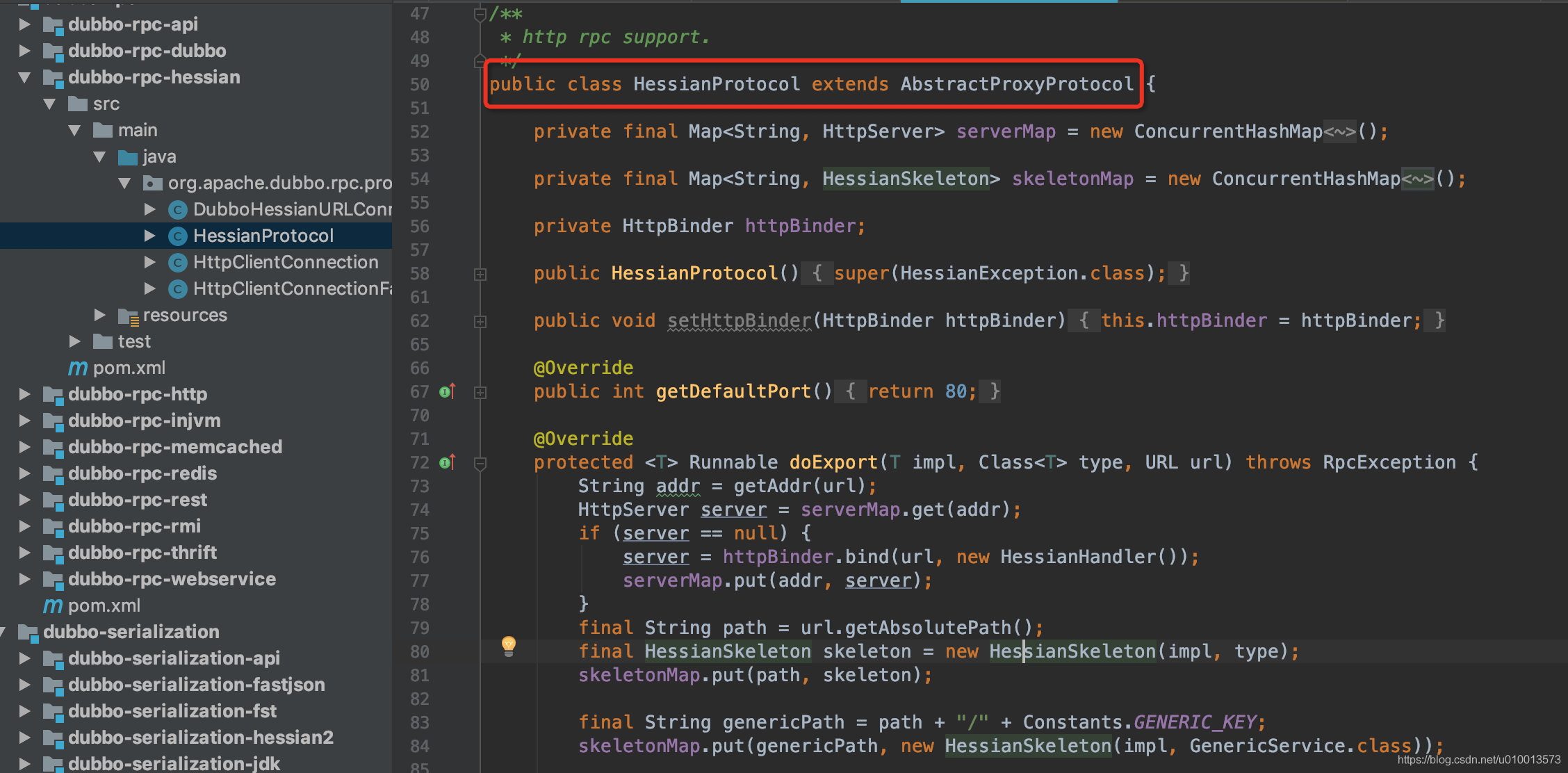 Dubbo源码分析:RPC协议实现-RPC过程与核心接口设计