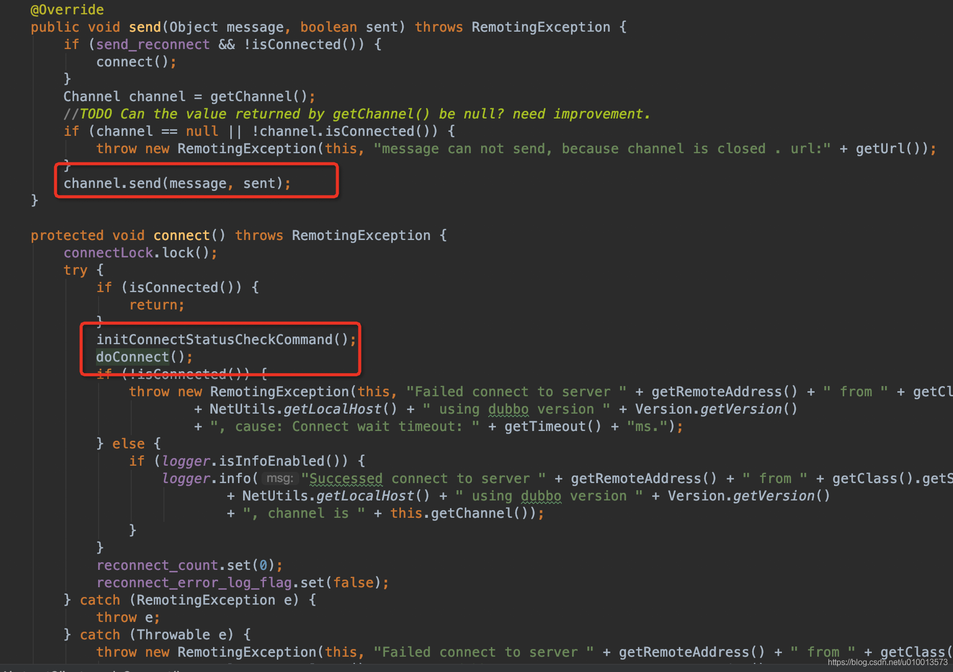 Dubbo源码分析:远程传输remoting