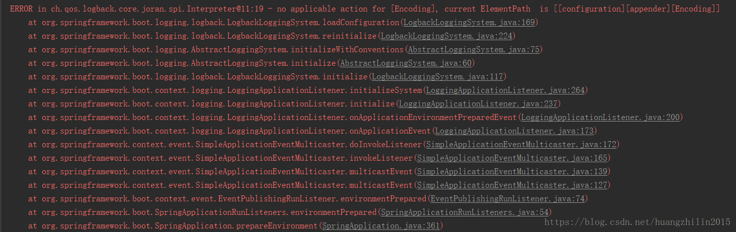 logback：no applicable action for *, current ElementPathis *异常排查