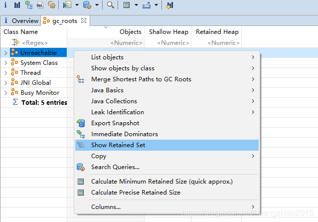 MAT分析dump文件显示大小比jmap查询结果小