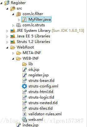 Struts用Filter过滤器解决中文乱码