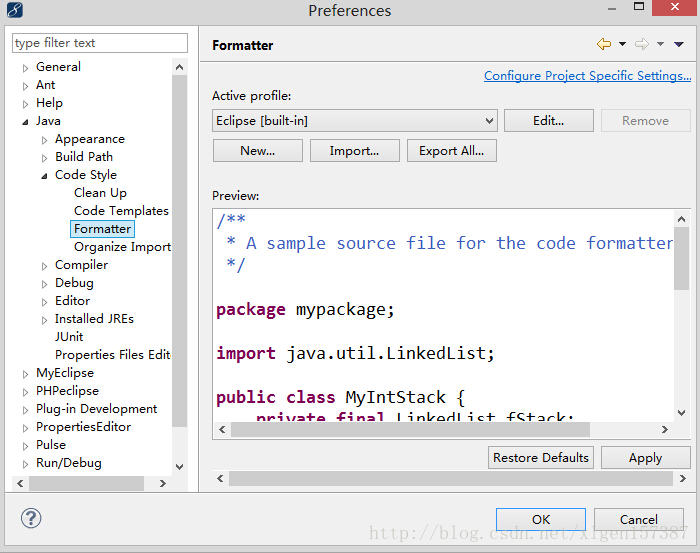如何更改Java默认的花括号对齐方式