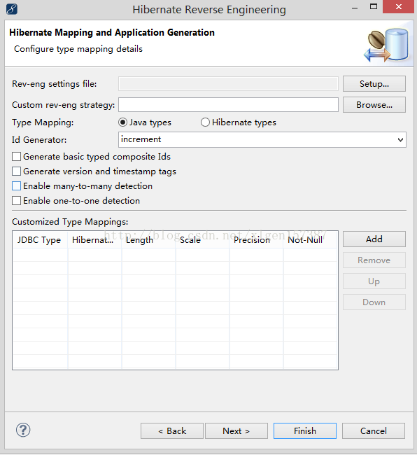 Myeclipse使用hibernate的逆向工程