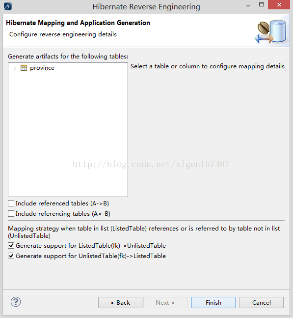 Myeclipse使用hibernate的逆向工程