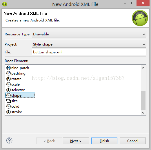 Android学习笔记之圆角的实现