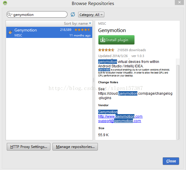 Android-studio+Genymotion模拟器的联合使用