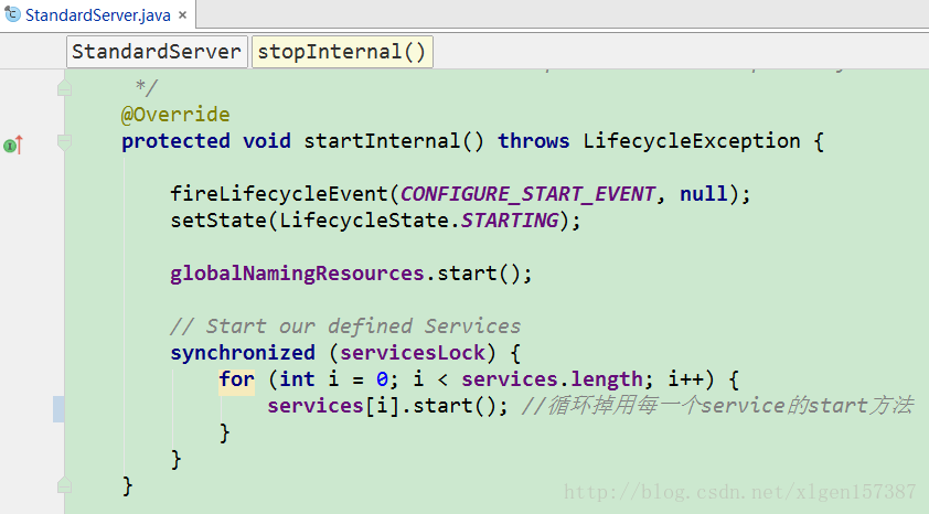 Tomcat服务器顶层结构和启动过程