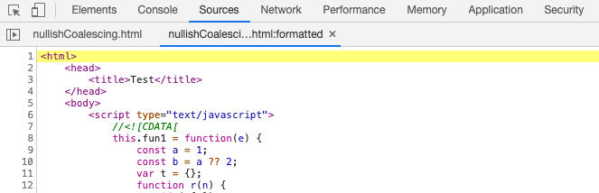 DevTools(Chrome 85)的新功能