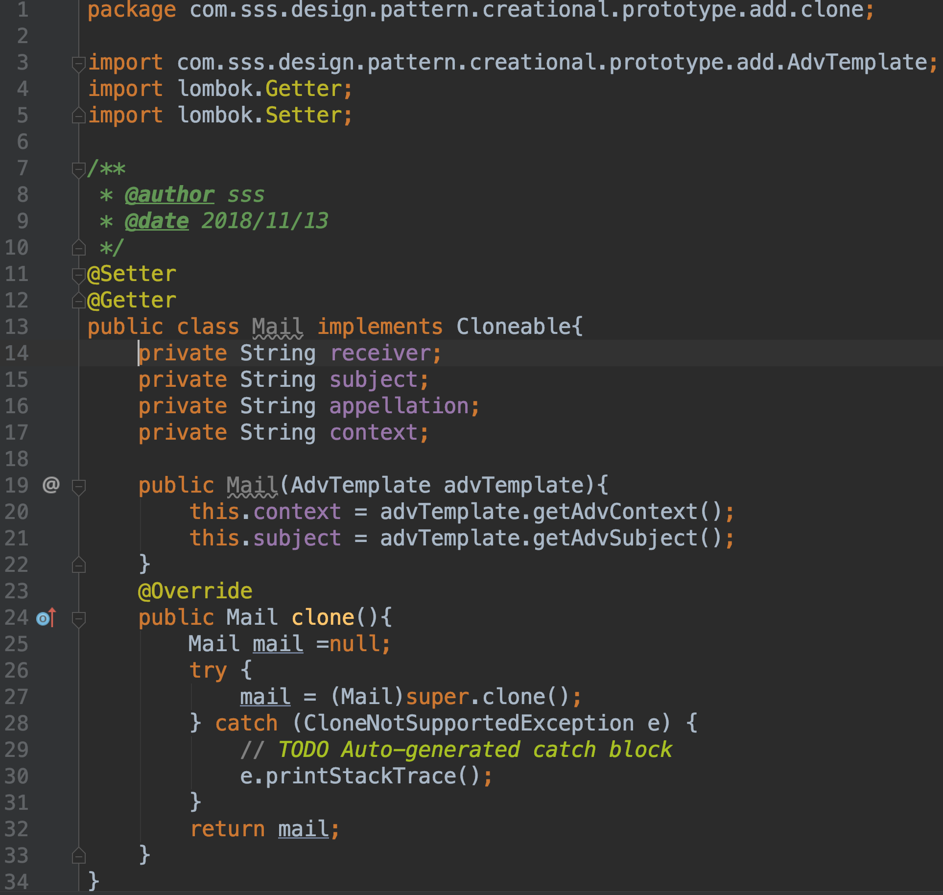 2021设计模式春招面试复习:原型模式