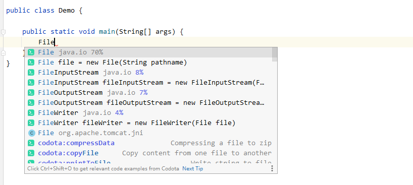 Idea代码自动补全!插件推荐:Codota,再也不用担心写不出代码了。