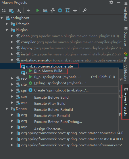 Spring Boot （七）MyBatis代码自动生成和辅助插件