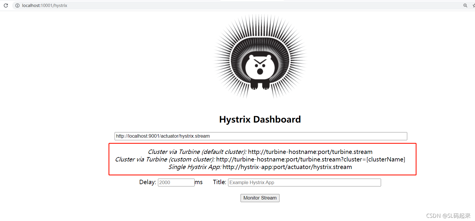 springcloud 入门(5) Hystrix Dashboard &amp;Turbine
