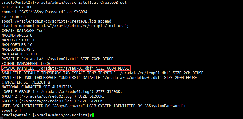 Oracle-SYSAUX表空间解读