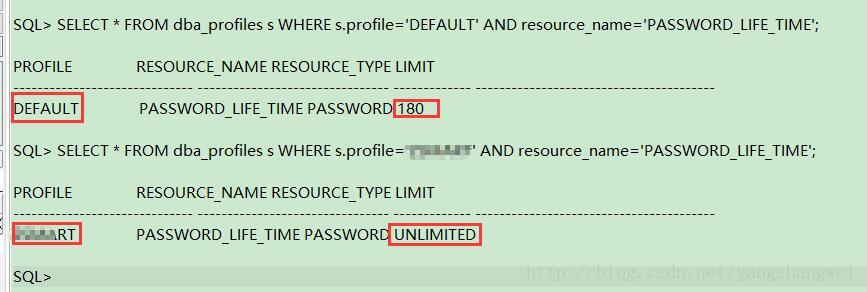Oracle-修改用户密码为UNLIMITED