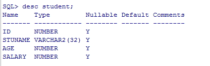 oracle数据库使用之数据查询入门