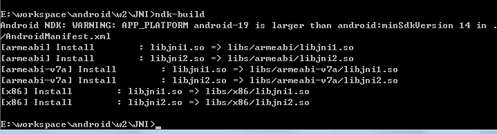 NDK开发之ndk-build命令详解