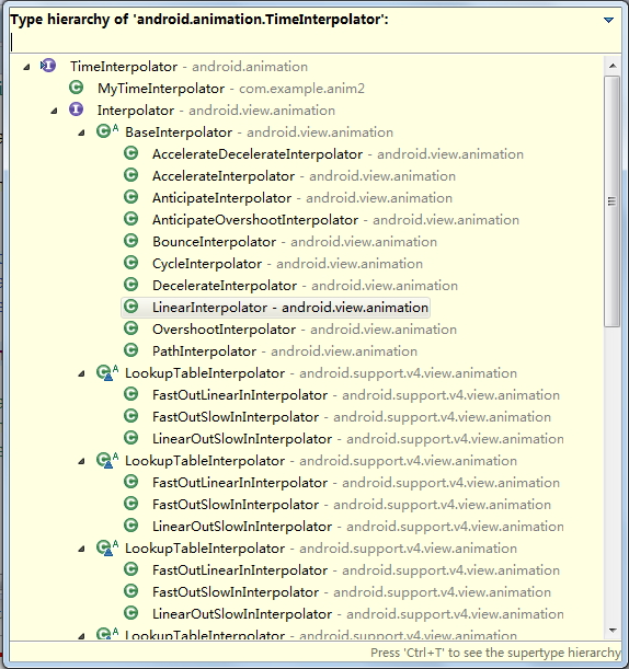 从源码角度理解android动画Interpolator类的使用