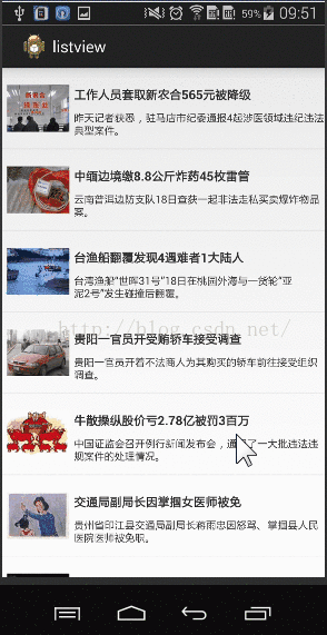 ListView异步加载图片，完美实现图文混排