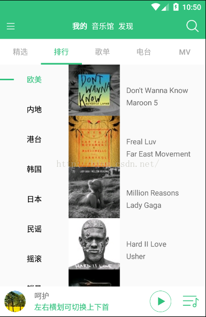 一个开源音乐播放器,低仿QQ音乐!