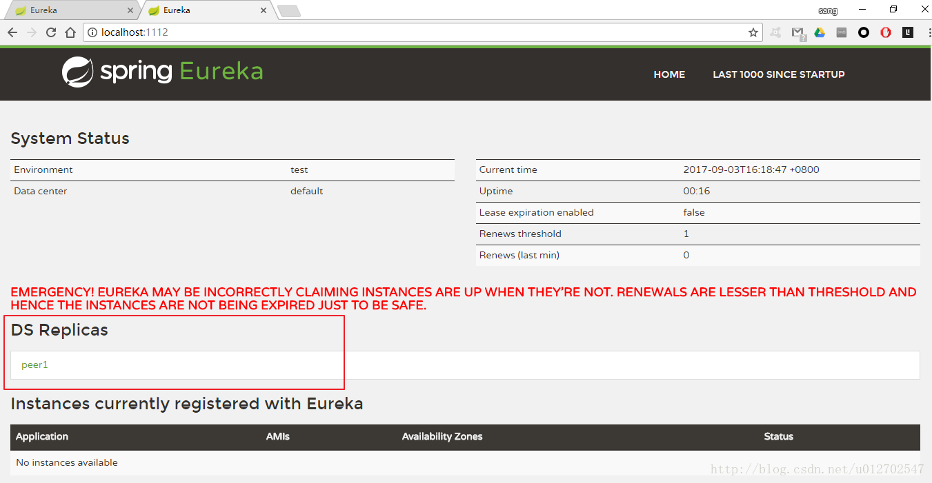 使用Spring Cloud搭建高可用服务注册中心