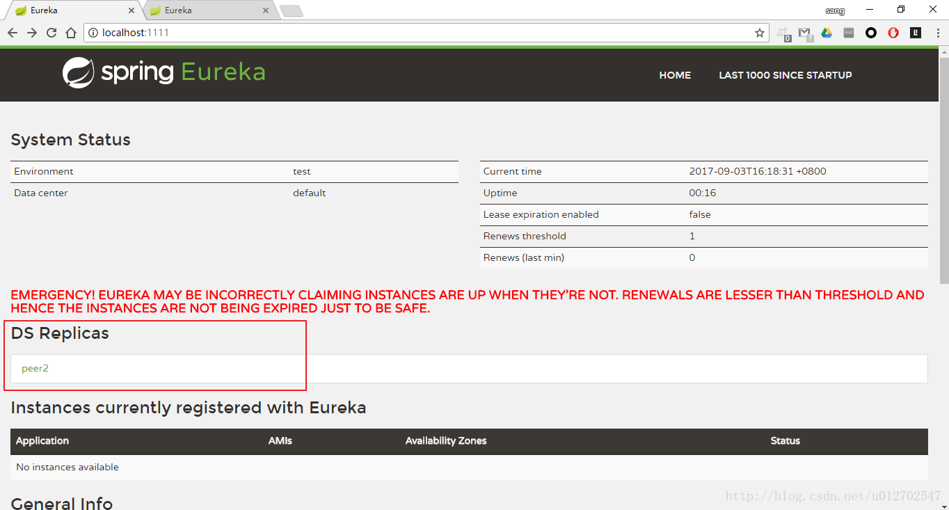 使用Spring Cloud搭建高可用服务注册中心