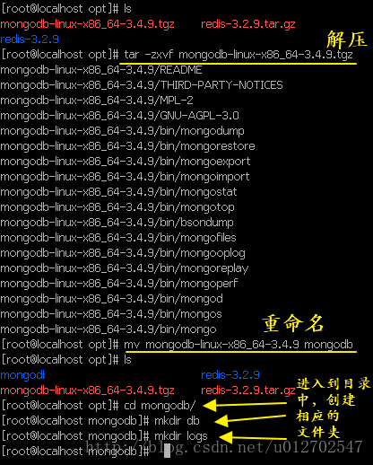 Linux上安装MongoDB