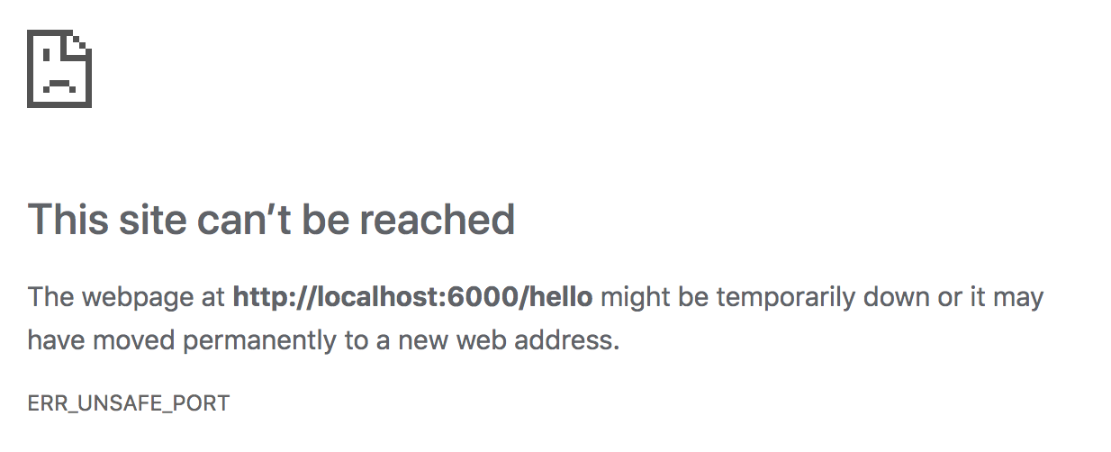 想让自己的项目6666，可是 Chrome 不答应！