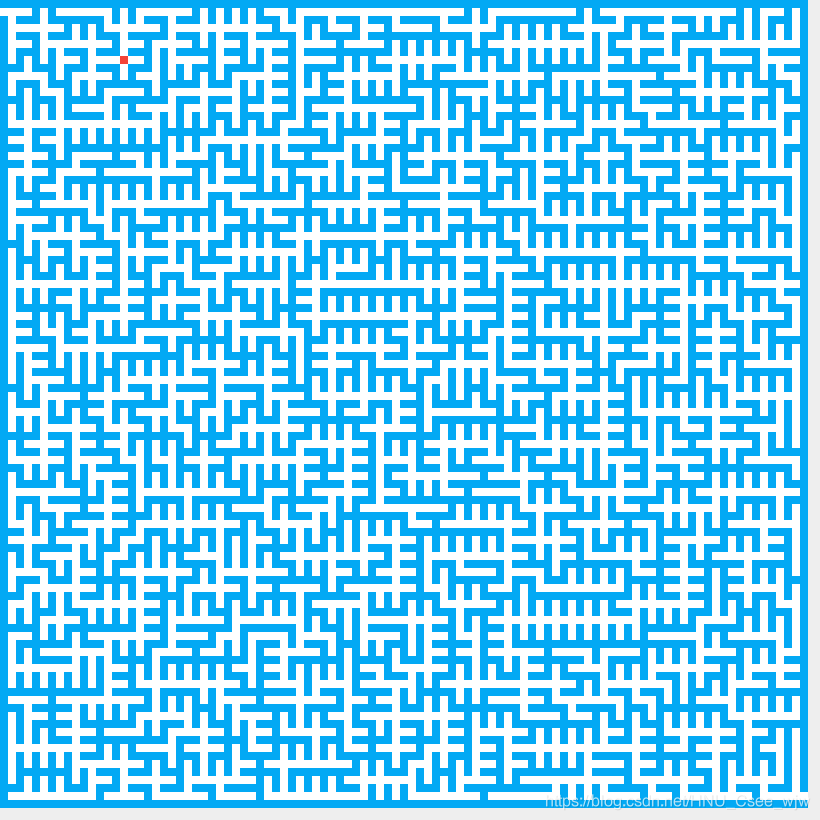 java可视化，实现走迷宫小游戏（包含随机迷宫生成、BFS自动寻找迷宫解）