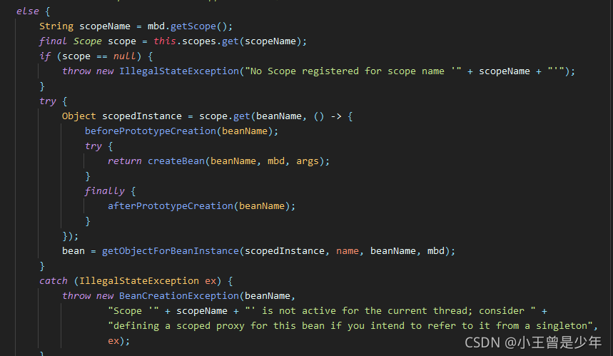 SpringloC容器的依赖注入源码解析(3)—— doGetBean之剩余逻辑