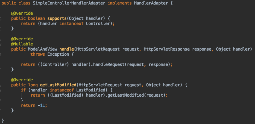 Spring MVC源码解析:各种类型Handler的执行