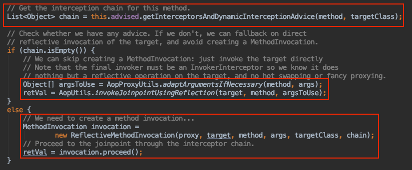 Spring AOP源码解析:执行切面