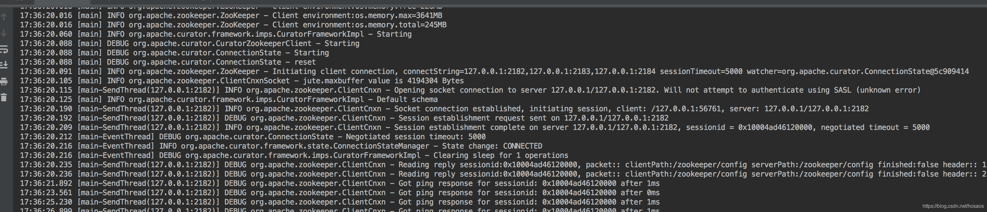 Zookeeper学习笔记-Curator基本操作及应用场景