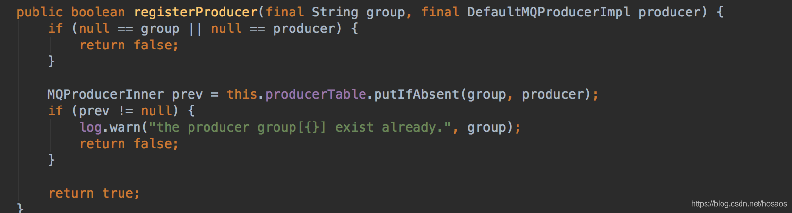 RocketMQ-消息发送源码分析(一)生产者启动流程