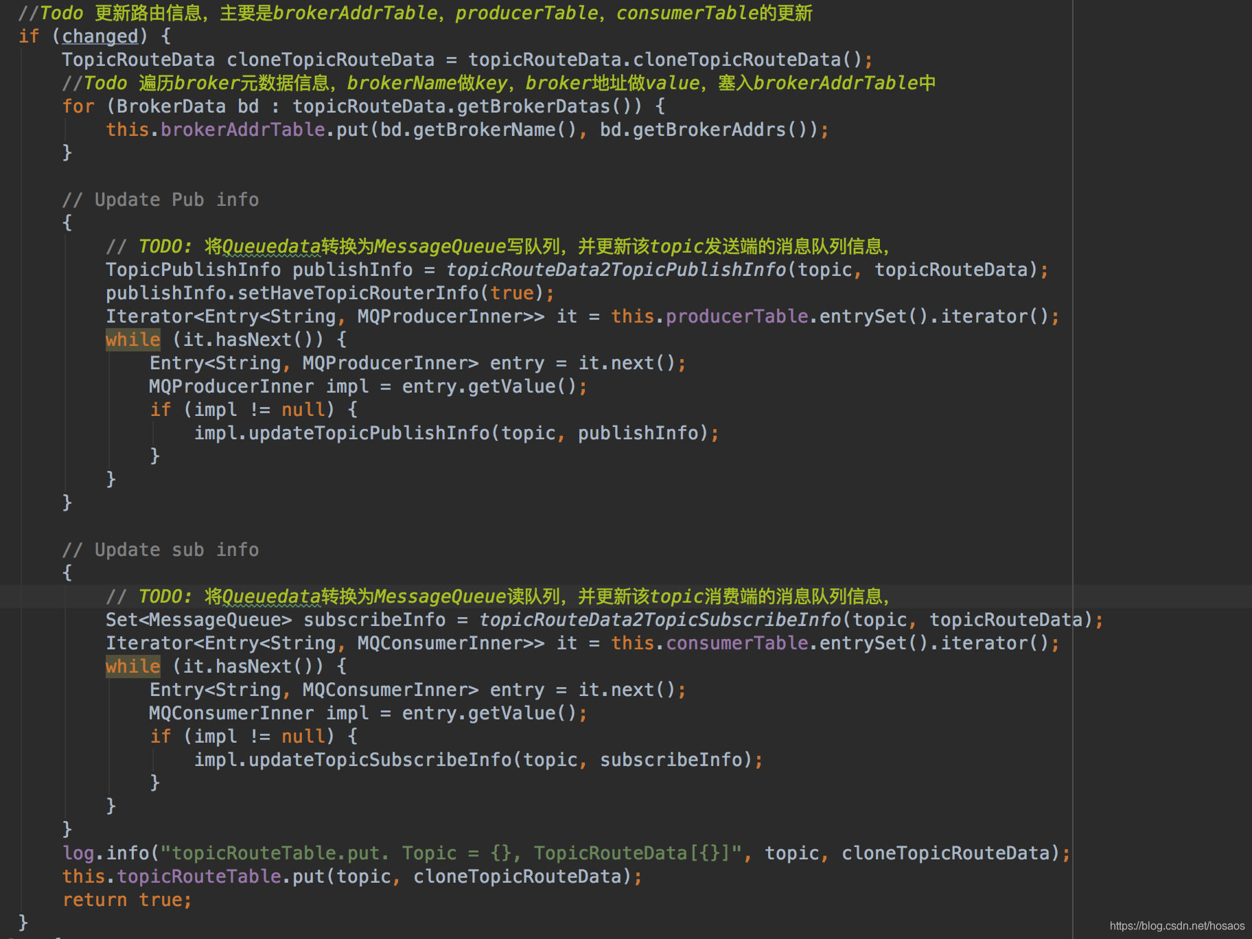 RocketMQ-消息发送源码分析(二)消息发送基本流程及Topic路由信息获取