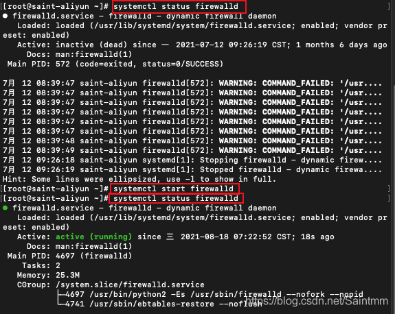 Linux下CentOS7对外开放端口