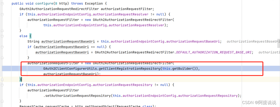 为什么加载了两个OAuth2AuthorizationRequestRedirectFilter分析