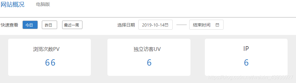【项目杂记】实现PV、UV、IP 日统计